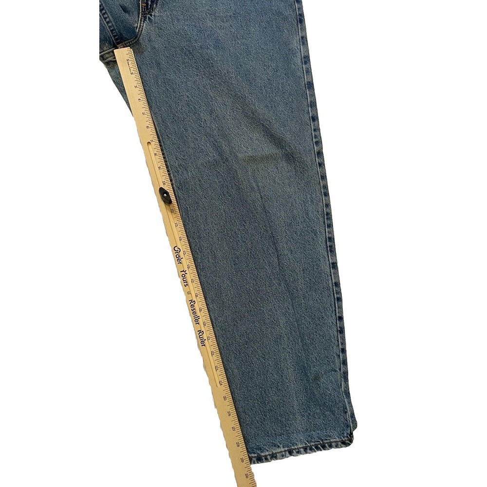Vintage 90's Levis 550 Jeans Mens Blue Denim 42x30 Relaxed Orange Tab - Picture 4 of 9
